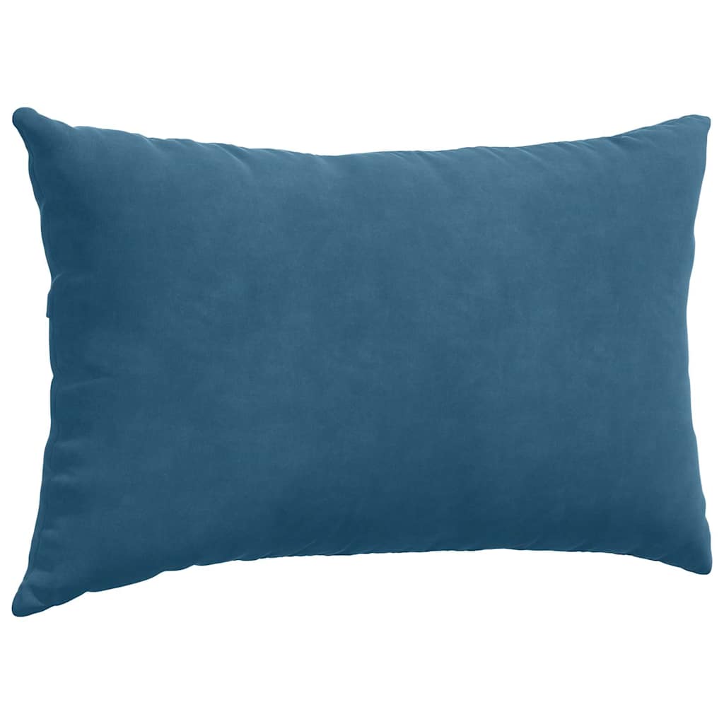 vidaXL Sofakissen 2 Stück Blau 50 x 30 cm Cordstoff