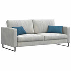 vidaXL Sofakissen 2 Stück Blau 50 x 30 cm Cordstoff
