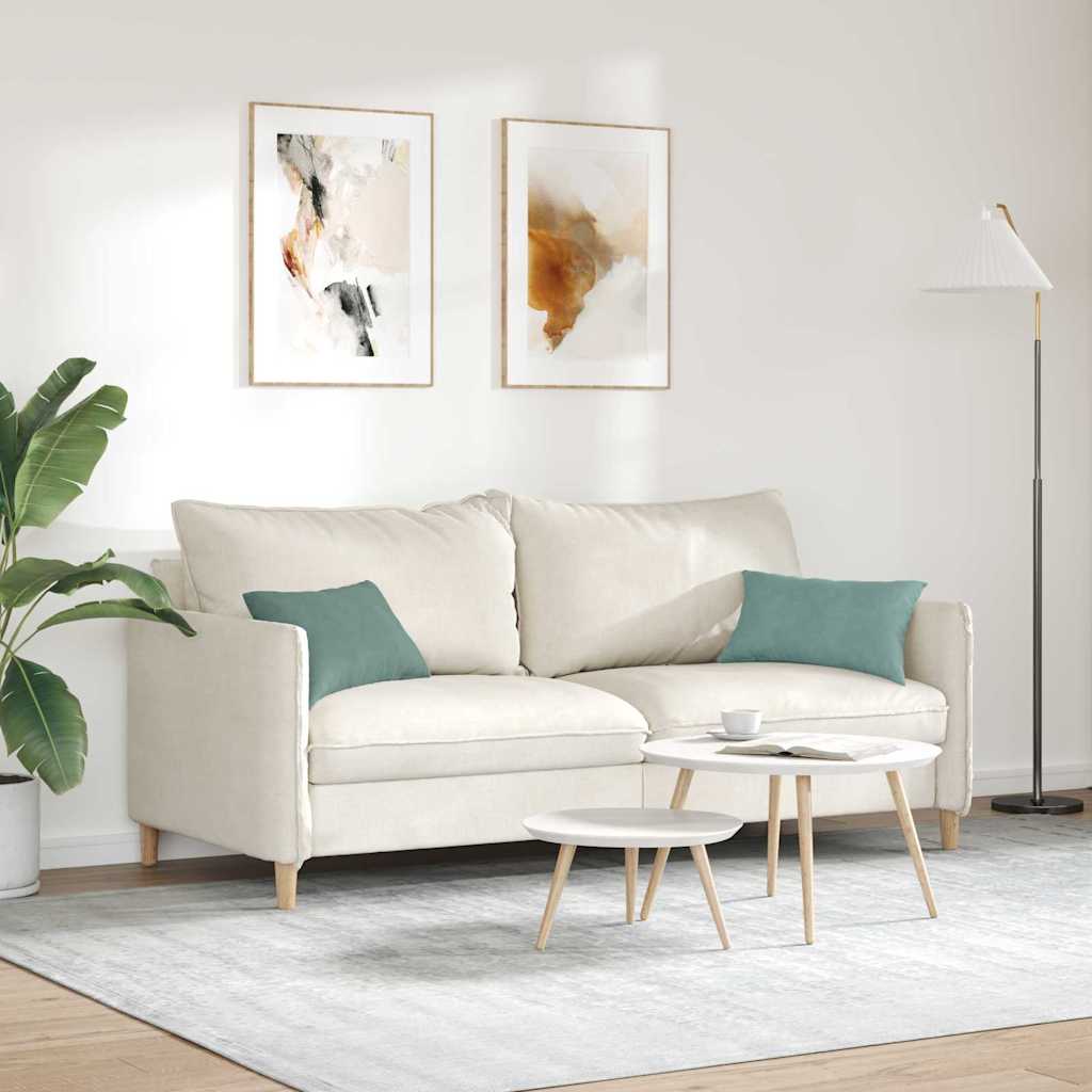 vidaXL Sofakissen 2 Stück Meergrün 50 x 30 cm Cordstoff