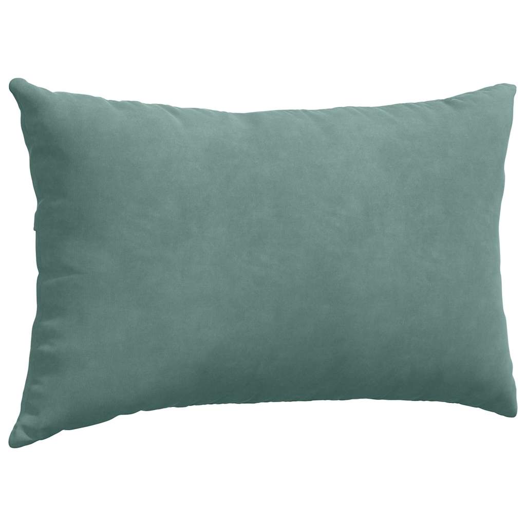 vidaXL Sofakissen 2 Stück Meergrün 50 x 30 cm Cordstoff