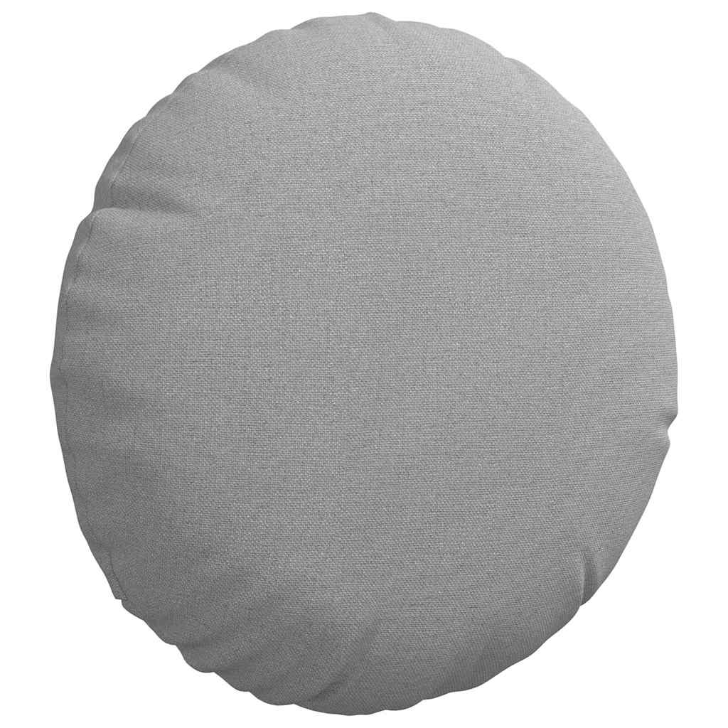 vidaXL Sitzkissen 2 pcs Wolkengrau Ø30 x 13 cm Stoff