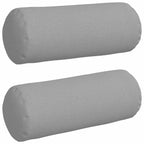 vidaXL Bolsterkissen 2 pcs Wolkengrau Ø 15 x 40 cm Stoff