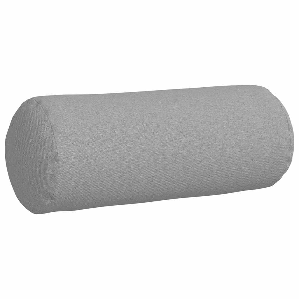 vidaXL Bolsterkissen 2 pcs Wolkengrau Ø 15 x 40 cm Stoff