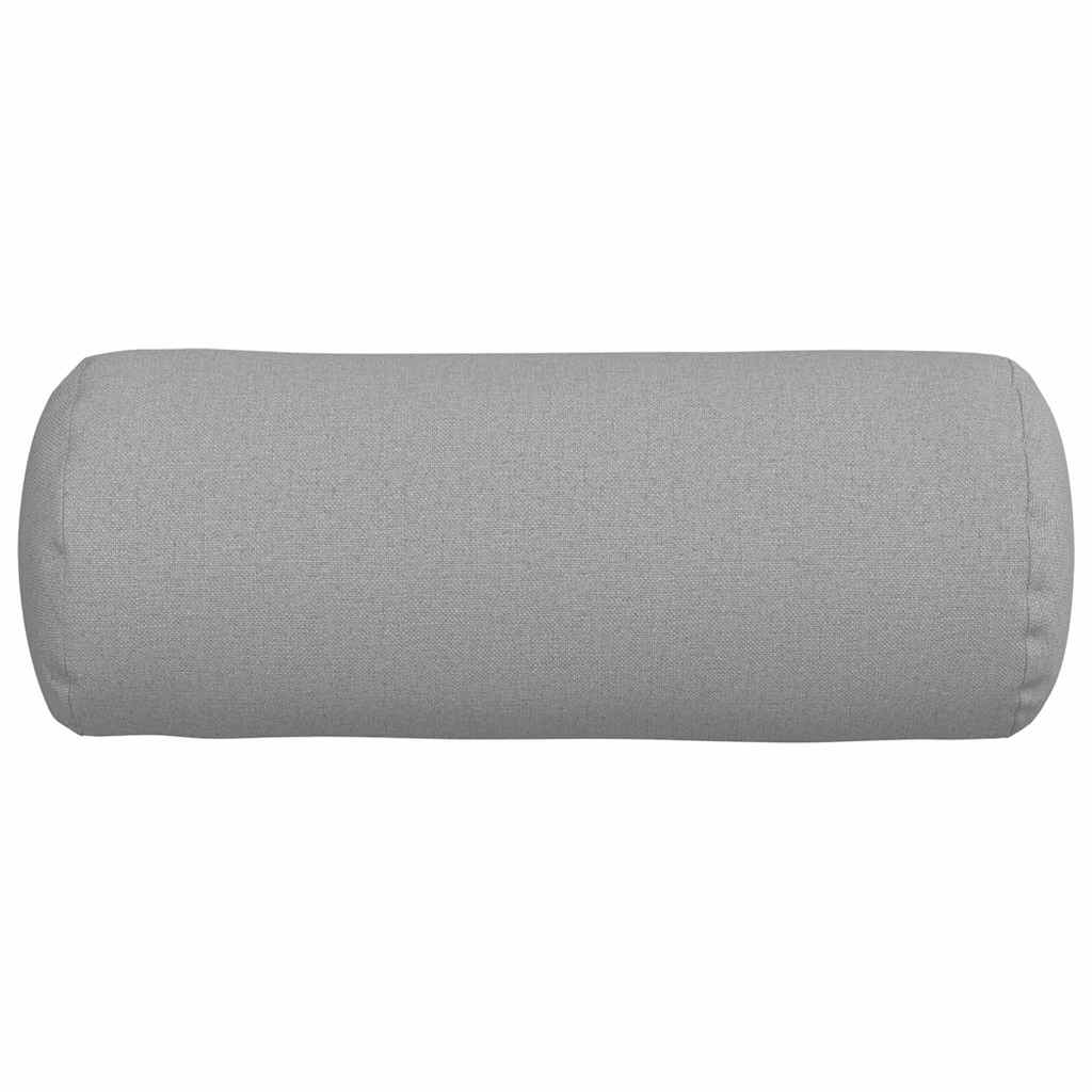 vidaXL Bolsterkissen 2 pcs Wolkengrau Ø 15 x 40 cm Stoff
