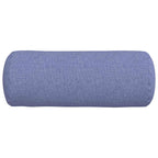 vidaXL Bolsterkissen 2 Stück Jeans blau Ø 15 x 40 cm Stoff