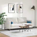 vidaXL Bolsterkissen 2 Stück Blau Ø 15 x 40 cm Cordstoff