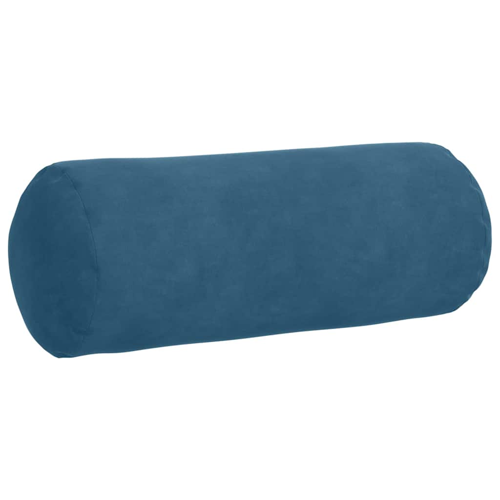 vidaXL Bolsterkissen 2 Stück Blau Ø 15 x 40 cm Cordstoff