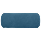 vidaXL Bolsterkissen 2 Stück Blau Ø 15 x 40 cm Cordstoff