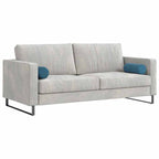 vidaXL Bolsterkissen 2 Stück Blau Ø 15 x 40 cm Cordstoff