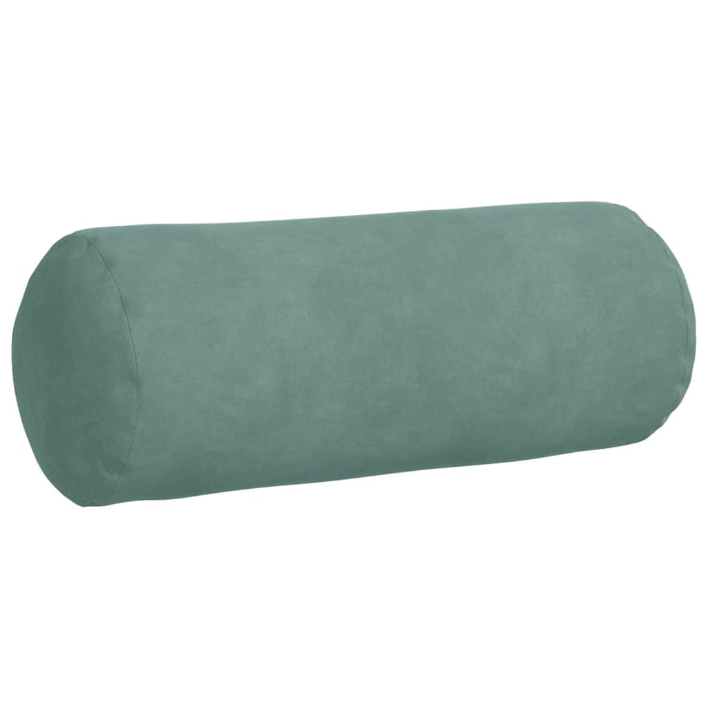 vidaXL Bolsterkissen 2 Stück Meergrün Ø 15 x 40 cm Cordstoff