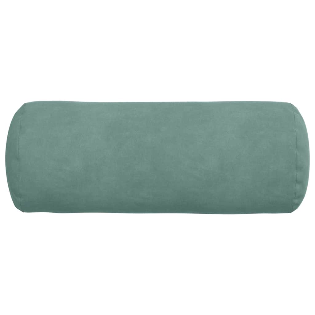 vidaXL Bolsterkissen 2 Stück Meergrün Ø 15 x 40 cm Cordstoff