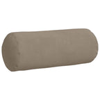 vidaXL Bolsterkissen 2 Stück Taupe Ø 15 x 40 cm Mikrofaserstoff
