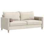 vidaXL Bolsterkissen 2 Stück Taupe Ø 15 x 40 cm Mikrofaserstoff