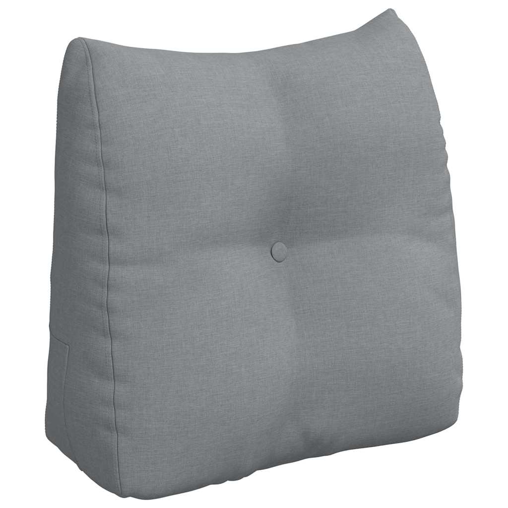 vidaXL Rücken Kissen Hellgrau 45 x 24 x 50 cm Stoff