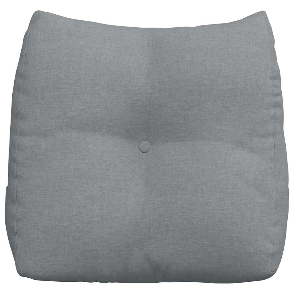 vidaXL Rücken Kissen Hellgrau 45 x 24 x 50 cm Stoff