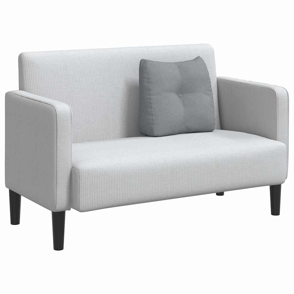 vidaXL Rücken Kissen Hellgrau 45 x 24 x 50 cm Stoff