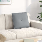 vidaXL Rückenkissen Hellgrau 50 x 19 x 45 cm Stoff