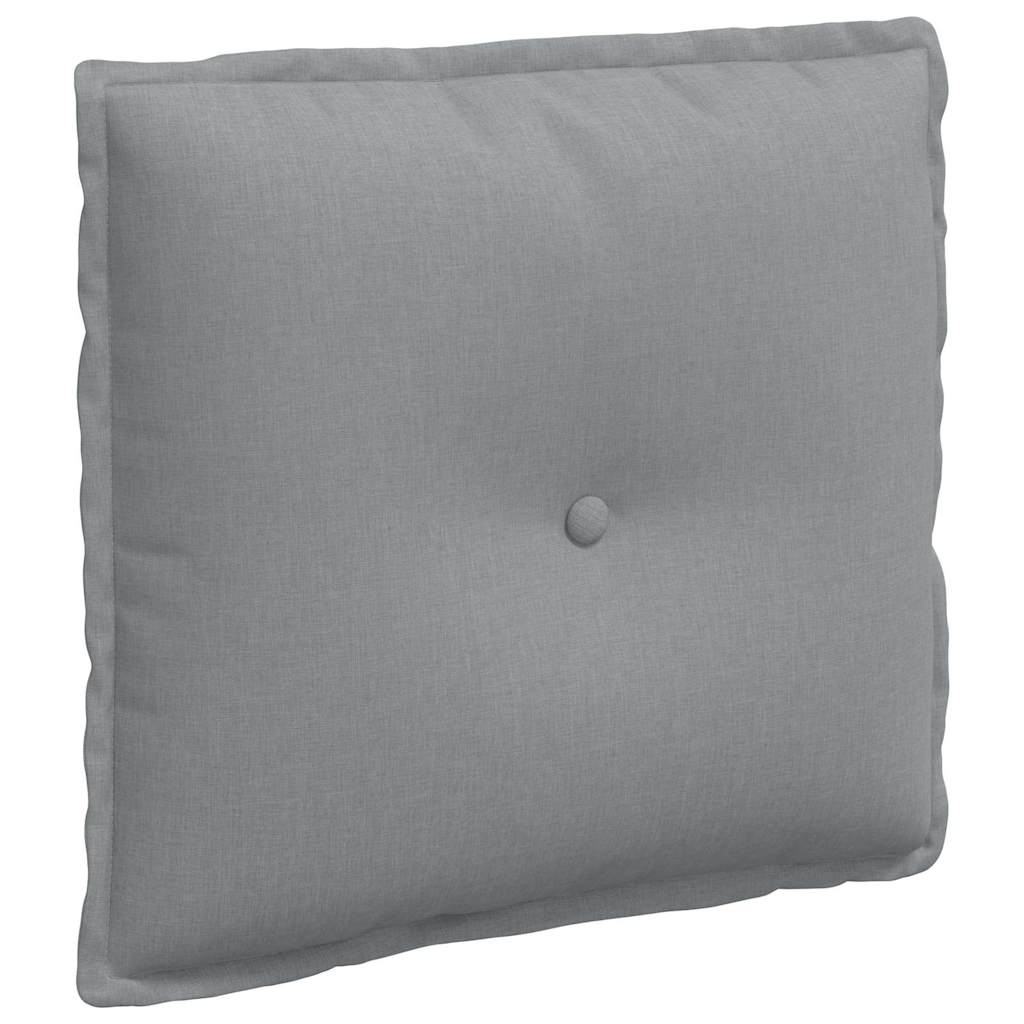 vidaXL Rückenkissen Hellgrau 50 x 19 x 45 cm Stoff