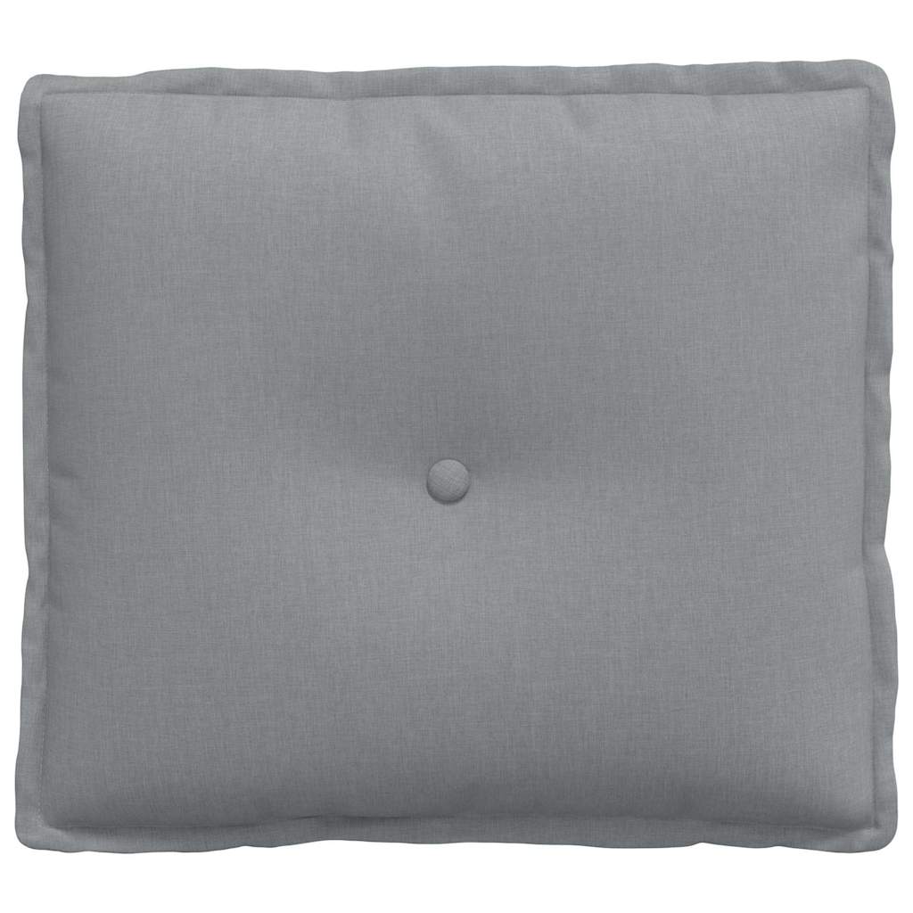 vidaXL Rückenkissen Hellgrau 50 x 19 x 45 cm Stoff