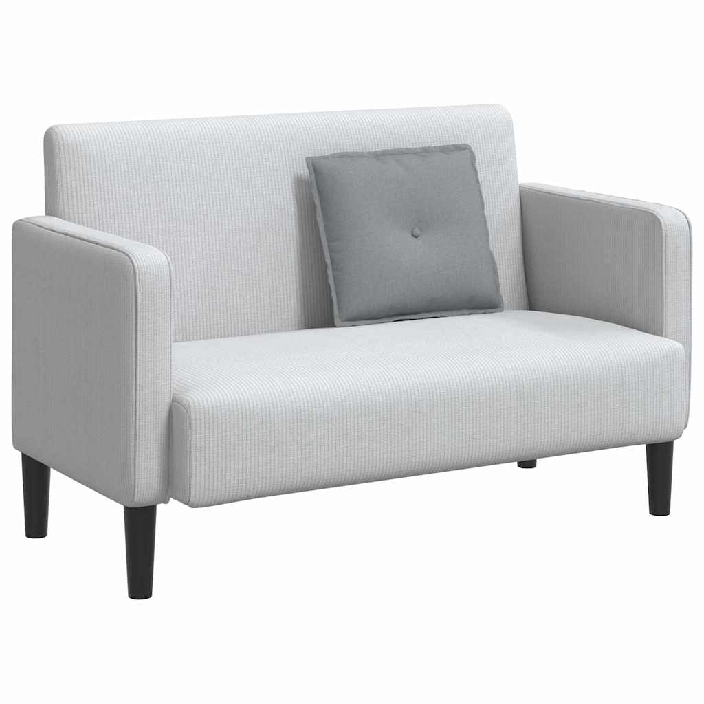 vidaXL Rückenkissen Hellgrau 50 x 19 x 45 cm Stoff