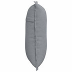 vidaXL Rückenkissen Hellgrau 50 x 19 x 45 cm Stoff