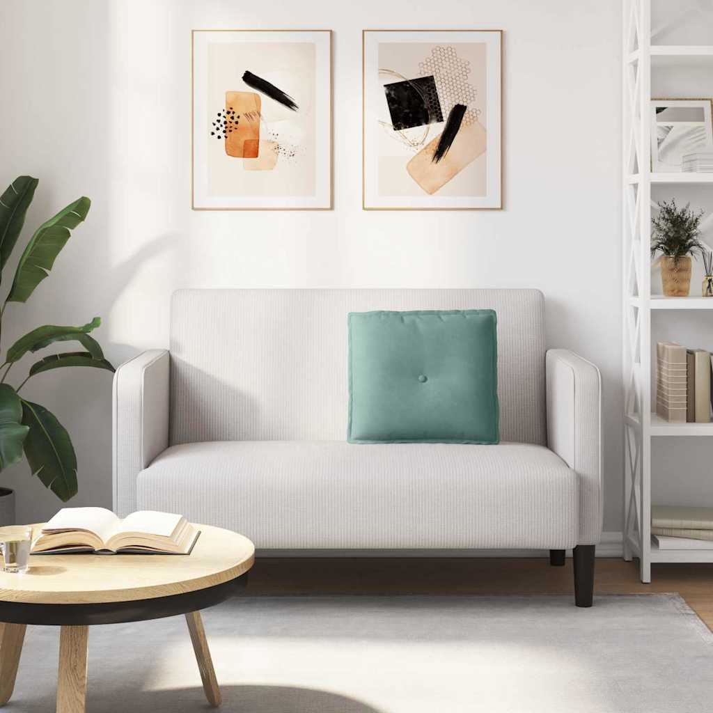 vidaXL Rückenkissen Meergrün 50 x 45 cm Cordstoff