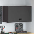 vidaXL Wandschrank für die Garage mit Gasdrucklift-Tür Schwarz
