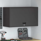 vidaXL Wandschrank für die Garage mit Gasdrucklift-Tür Schwarz