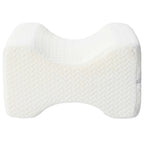 vidaXL Knee Pillow Weiß Memory-Schaum und Polyester 26 x 21,5 x 15 cm