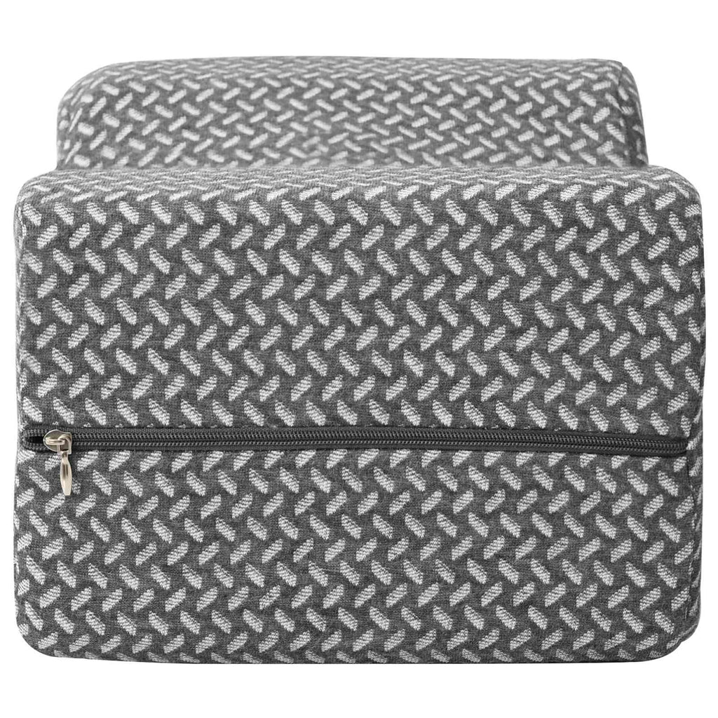 vidaXL Knierolle Einfarbig Grau 26 x 21,5 x 15 cm Viscoschaum