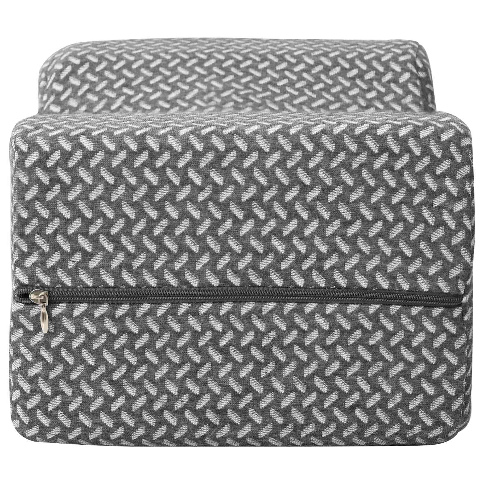 vidaXL Knierolle Einfarbig Grau 26 x 21,5 x 15 cm Viscoschaum