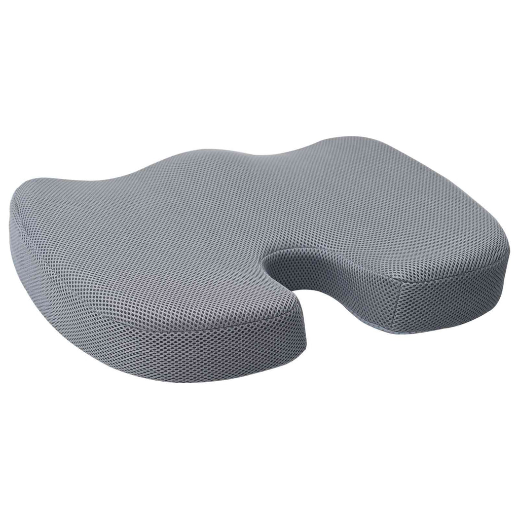 vidaXL Sitzkissen Einfarbig Grau 47 x 37 x 8 cm Viscoschaum