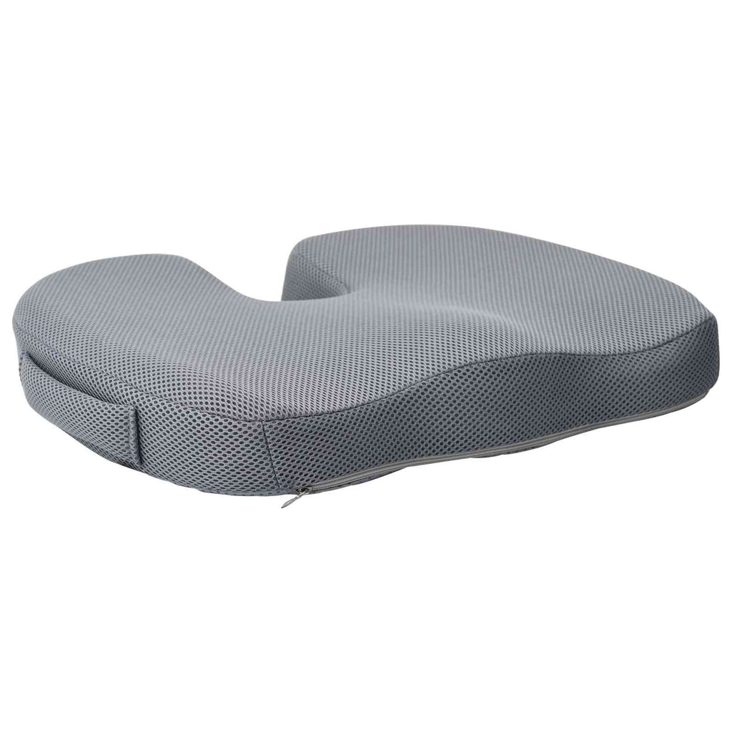 vidaXL Sitzkissen Einfarbig Grau 47 x 37 x 8 cm Viscoschaum