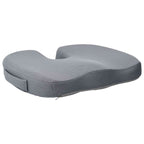 vidaXL Sitzkissen Einfarbig Grau 47 x 37 x 8 cm Viscoschaum
