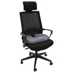 vidaXL Sitzkissen Einfarbig Grau 47 x 37 x 8 cm Viscoschaum
