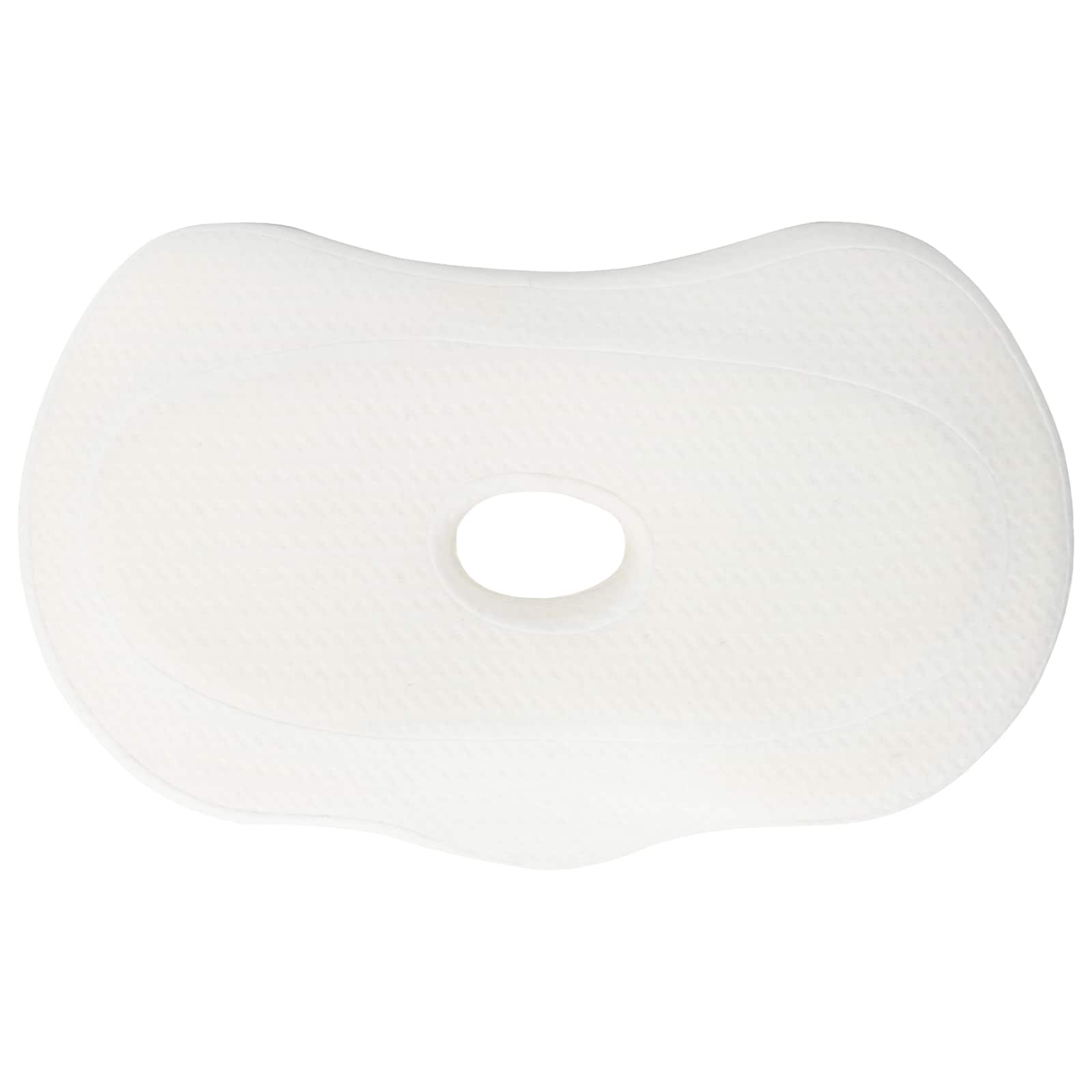 vidaXL Nackenstützkissen Einfarbig Weiß 53 x 35 x 11 cm Viscoschaum