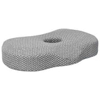 vidaXL Nackenstützkissen Grau 53 x 34,5 x 10,5 cm Viscoschaum