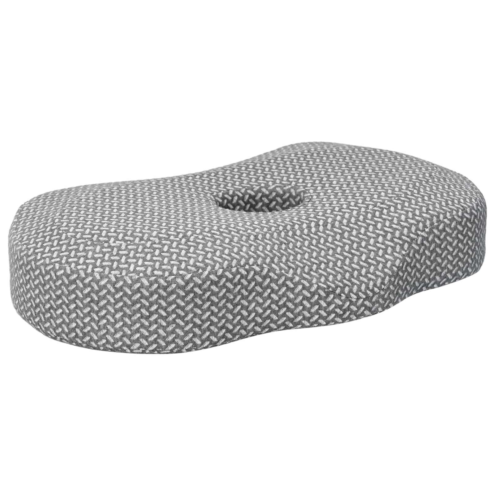 vidaXL Nackenstützkissen Grau 53 x 34,5 x 10,5 cm Viscoschaum