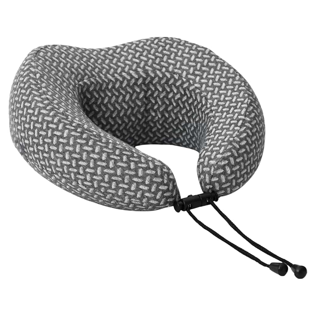 vidaXL Reisekissen für den Hals Grau 30 x 28 x 14 cm Polyester