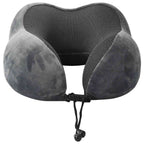 vidaXL Reisekissen für den Hals Grau 27 x 26 x 14 cm Viscoschaum