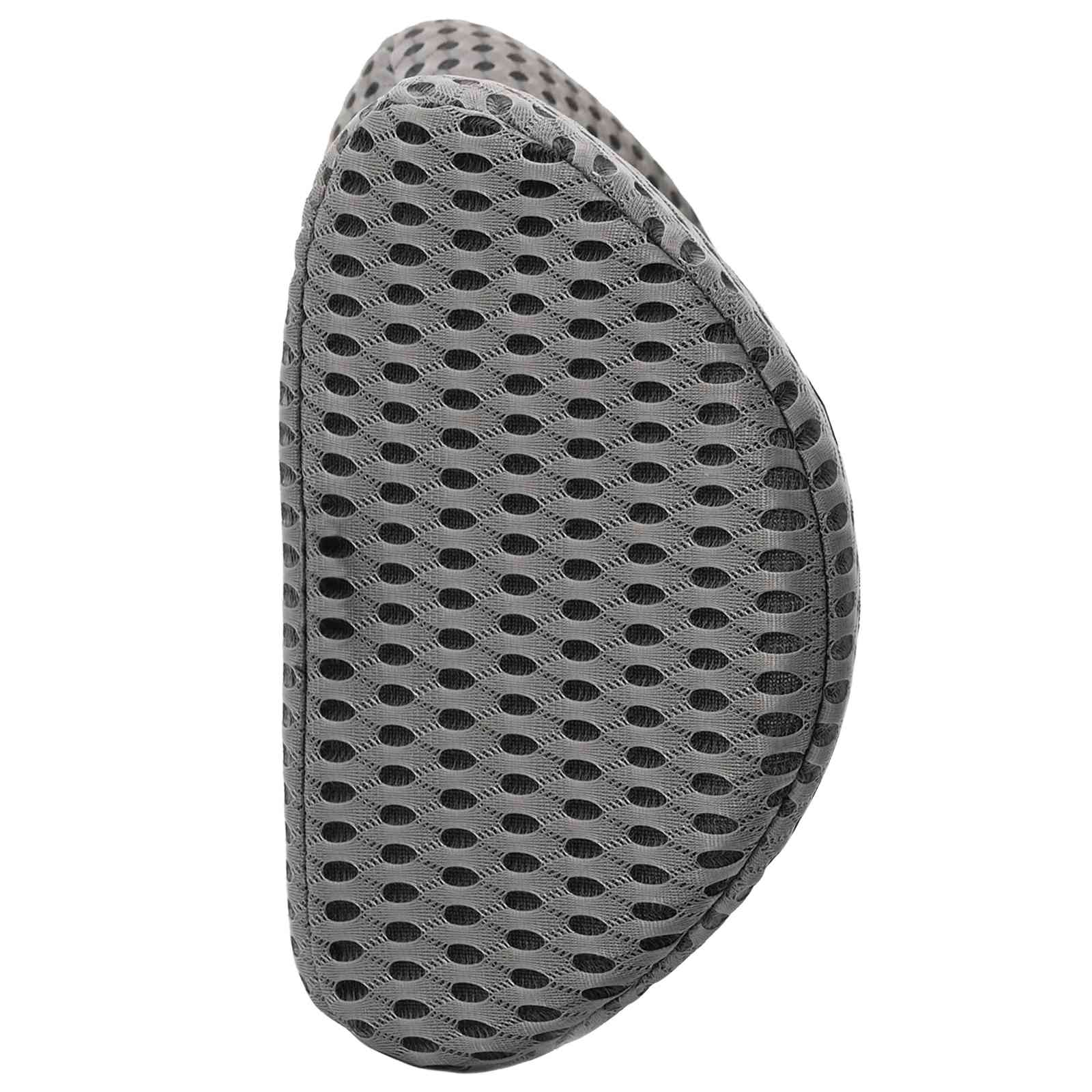 vidaXL Rückenkissen Grau Viscoschaum 47,5 x 23 x 12 cm