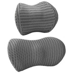 vidaXL Nackenkissen, Rückenkissen Grau Viscoschaum 47 x 24 x 12 cm