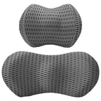 vidaXL Nackenkissen, Rückenkissen Grau Viscoschaum 47 x 24 x 12 cm