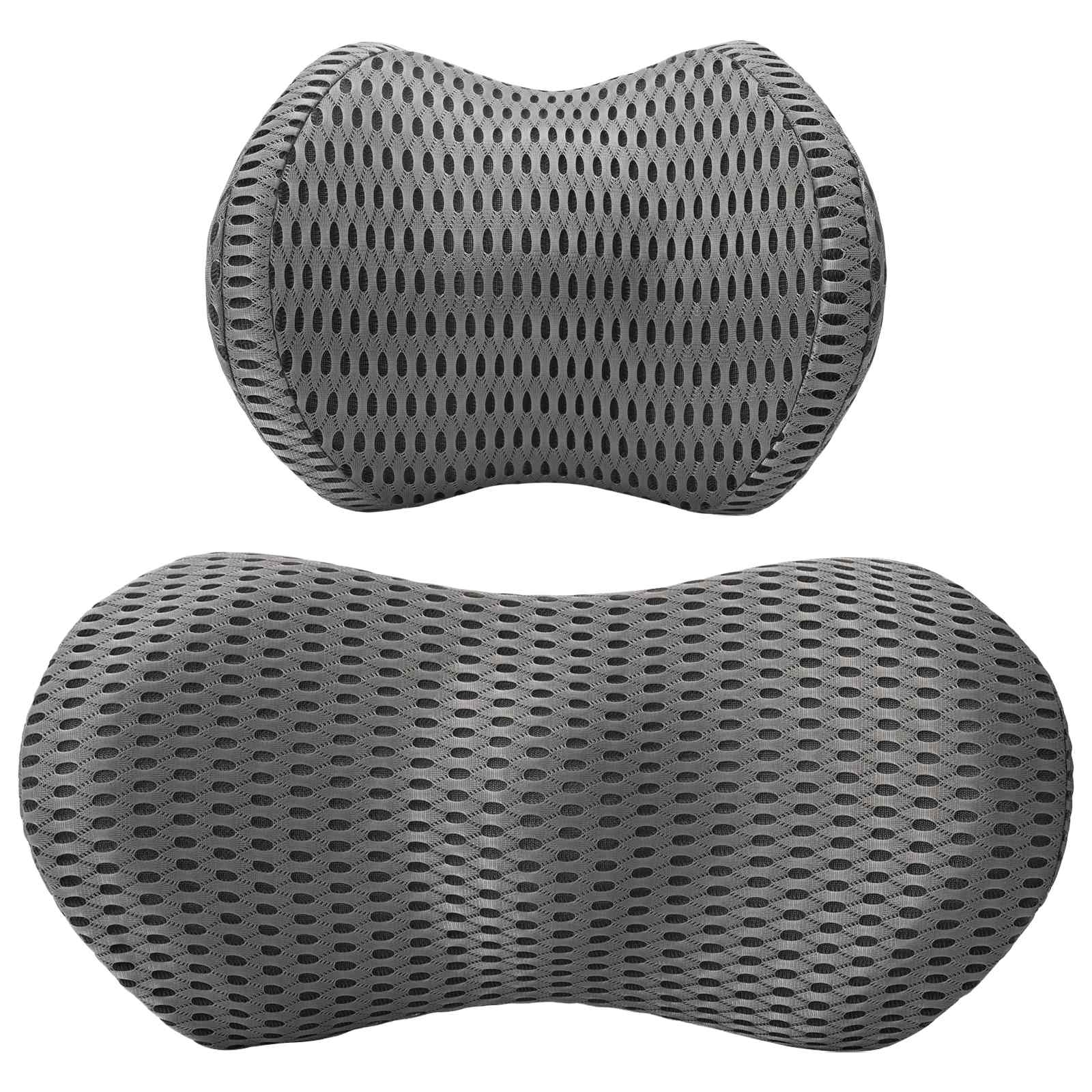 vidaXL Nackenkissen, Rückenkissen Grau Viscoschaum 47 x 24 x 12 cm