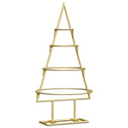 vidaXL Metall Weihnachtsbaum Gold 60 cm Pulverbeschichteter Stahl