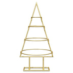 vidaXL Metall Weihnachtsbaum Gold 60 cm Pulverbeschichteter Stahl