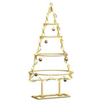 vidaXL Metall Weihnachtsbaum Gold 60 cm Pulverbeschichteter Stahl