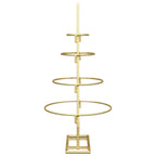 vidaXL Metall Weihnachtsbaum Gold 60 cm Pulverbeschichteter Stahl