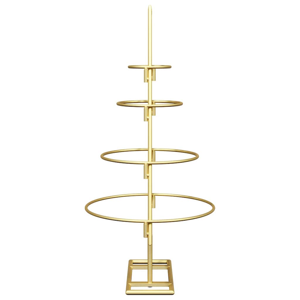 vidaXL Metall Weihnachtsbaum Gold 60 cm Pulverbeschichteter Stahl