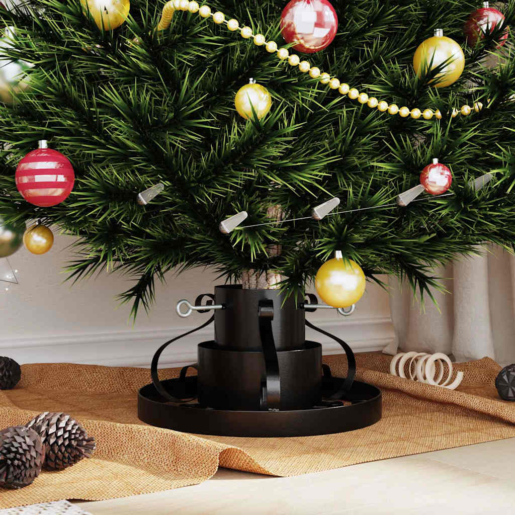 vidaXL Weihnachtsbaumständer Schwarz 40 x 40 x 21 cm Stahl